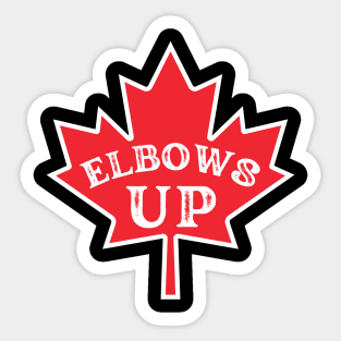 Elbows-Up Sticker